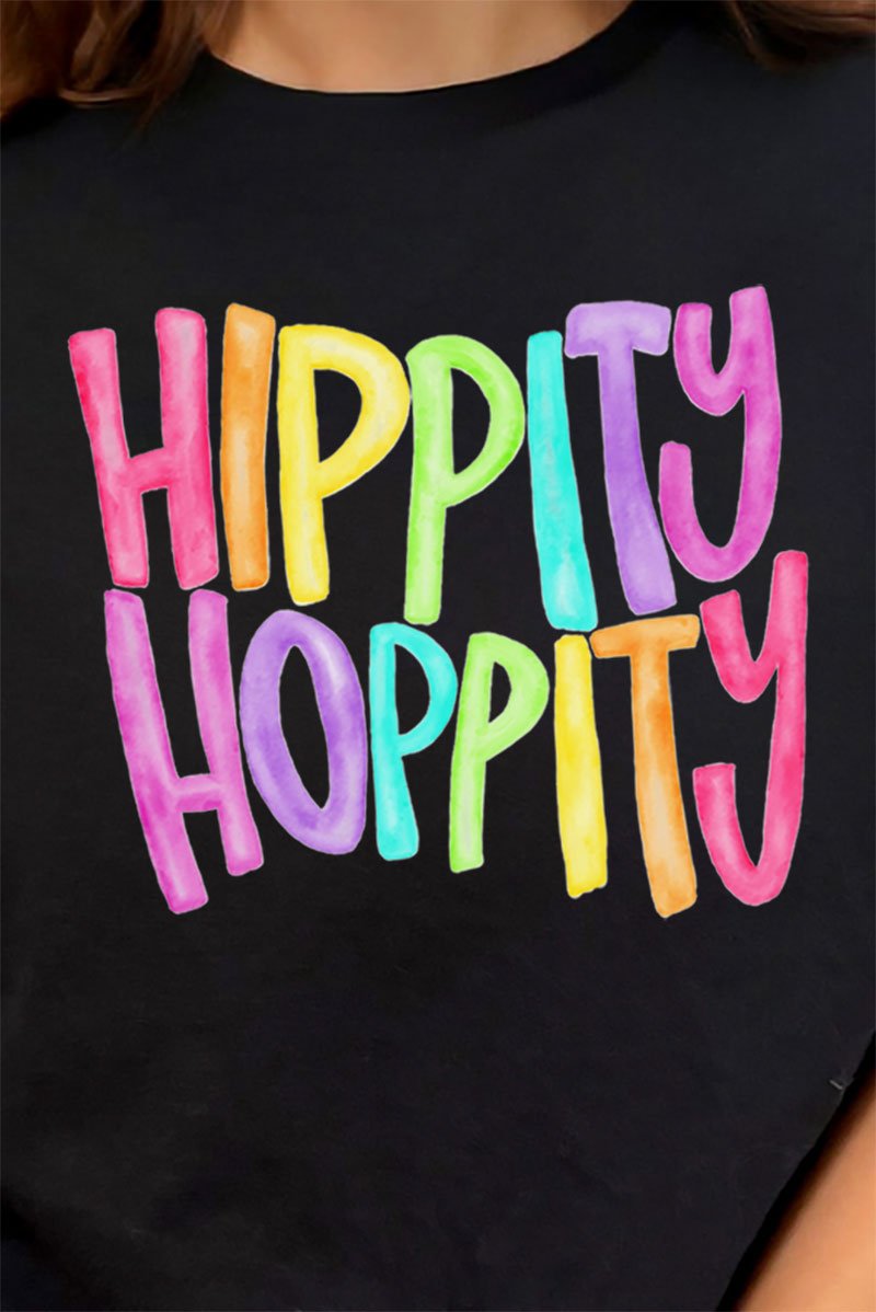 Watercolor Hippity Hoppity Short Sleeve Relaxed Fit T-Shirt - Wholesale Accessory Market