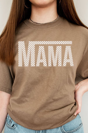 Check It Out Mama Beige Short Sleeve Relaxed Fit T-Shirt - Wholesale Accessory Market