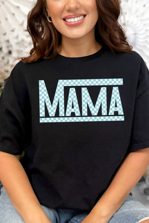 Check It Out Mama Blue Short Sleeve Relaxed Fit T-Shirt - Wholesale Accessory Market