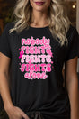 Nobody Fights Alone Pink Ribbon Short Sleeve Relaxed Fit T-Shirt - Wholesale Accessory Market