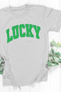 Vintage Varsity Lucky Short Sleeve Relaxed Fit T-Shirt - Wholesale Accessory Market