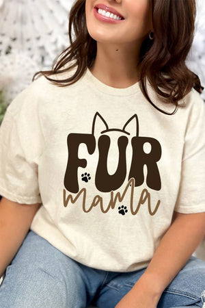 Fur Mama Short Sleeve Relaxed Fit T-Shirt - Wholesale Accessory Market