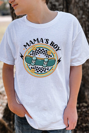 Youth Skater Check Mama's Boy Short Sleeve Relaxed Fit T-Shirt - Wholesale Accessory Market