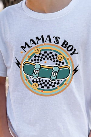 Youth Skater Check Mama's Boy Short Sleeve Relaxed Fit T-Shirt - Wholesale Accessory Market