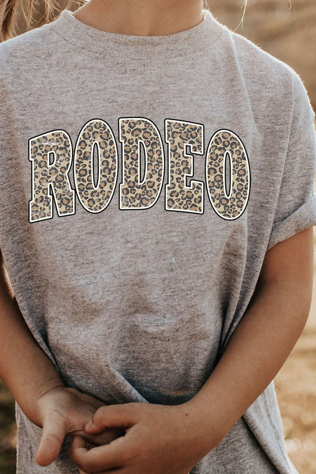Toddler Arched Rodeo Leopard Heavy Cotton T-Shirt - Wholesale Accessory Market