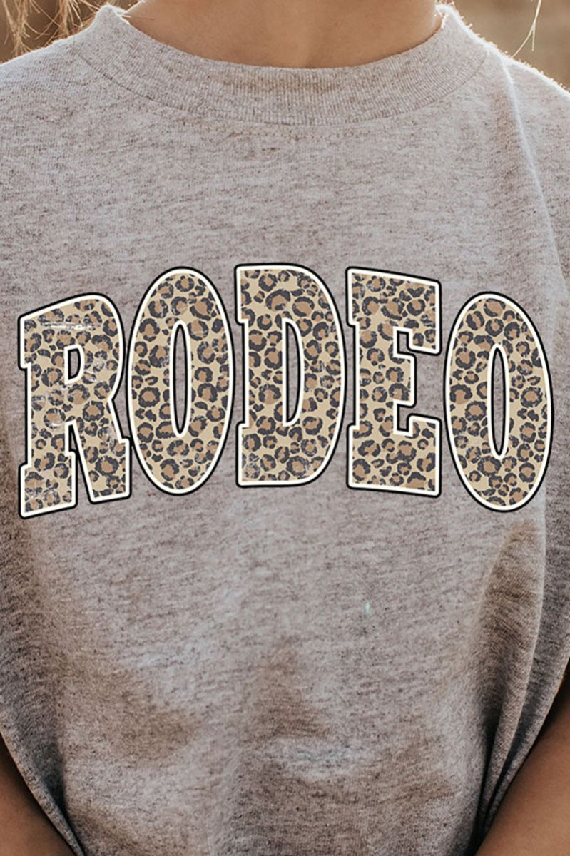 Toddler Arched Rodeo Leopard Heavy Cotton T-Shirt - Wholesale Accessory Market