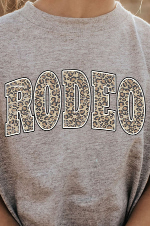 Toddler Arched Rodeo Leopard Heavy Cotton T-Shirt - Wholesale Accessory Market