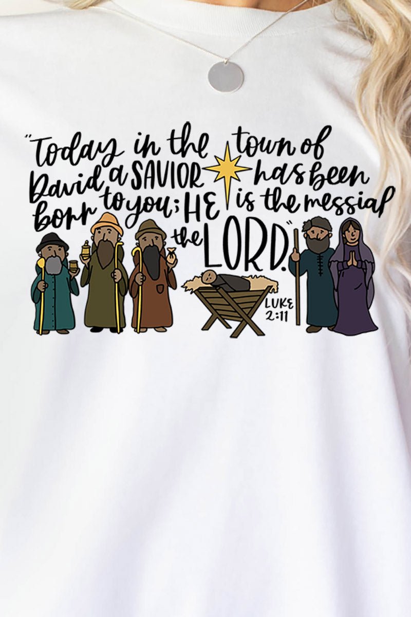 Nativity Doodle Heavy Cotton Long Sleeve Adult T-Shirt - Wholesale Accessory Market