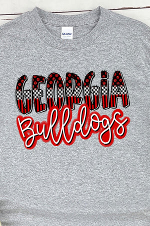 Neon GA Bulldogs Heavy Cotton Long Sleeve Adult T-Shirt - Wholesale Accessory Market