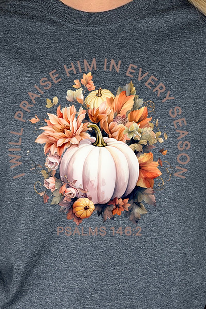 Pumpkin Praise In Every Season Heavy Cotton Long Sleeve Adult T-Shirt - Wholesale Accessory Market
