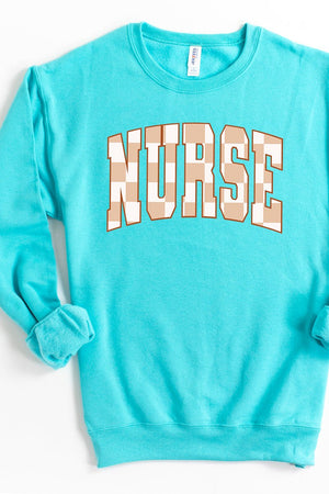 Checkerboard Nurse Unisex NuBlend Crew Sweatshirt - Wholesale Accessory Market