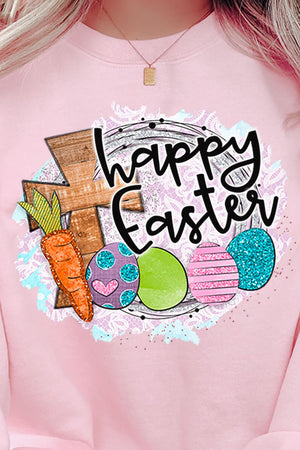 Cross Happy Easter Unisex NuBlend Crew Sweatshirt - Wholesale Accessory Market