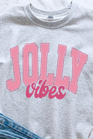 Jolly Vibes Pink Unisex NuBlend Crew Sweatshirt - Wholesale Accessory Market
