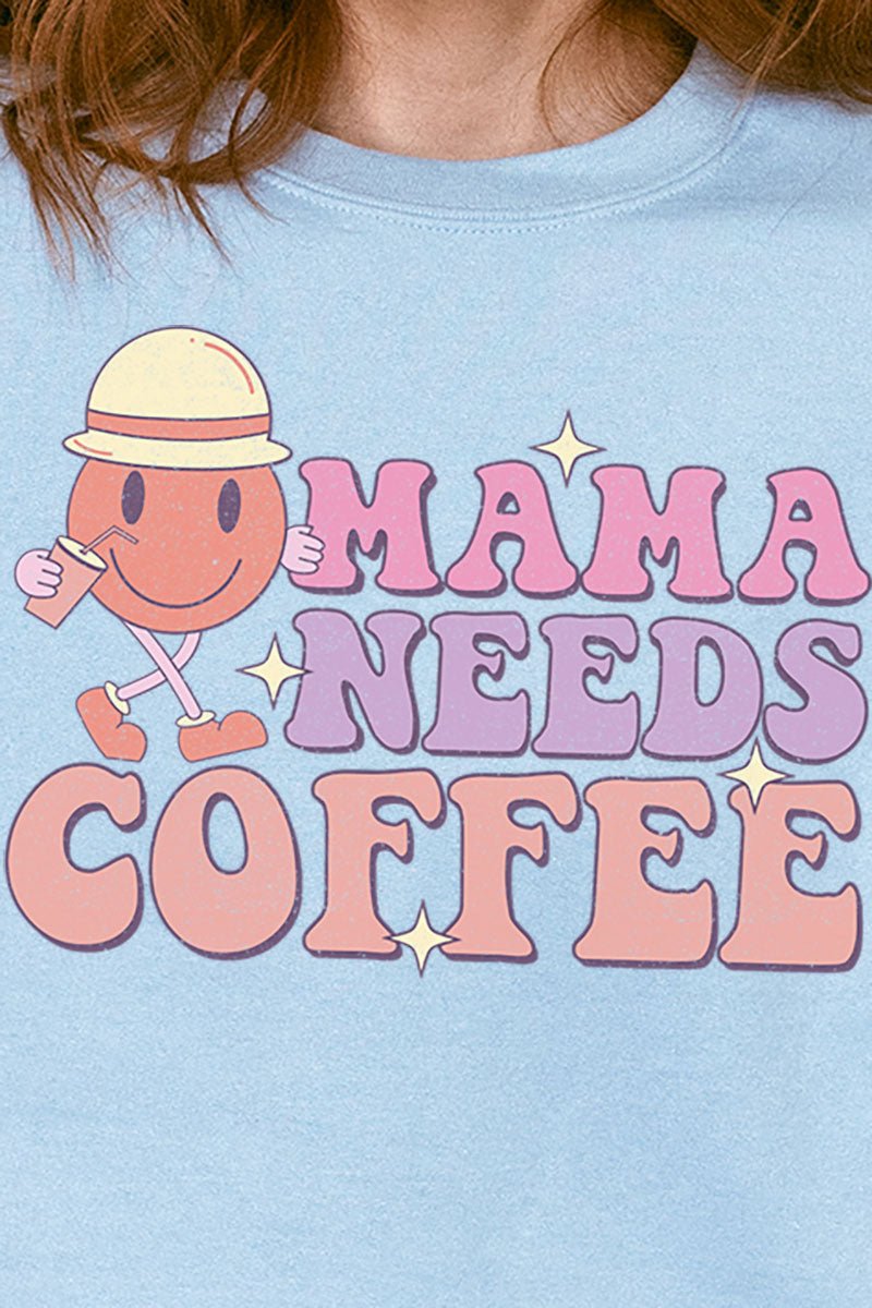 Mama Needs Coffee Unisex NuBlend Crew Sweatshirt - Wholesale Accessory Market