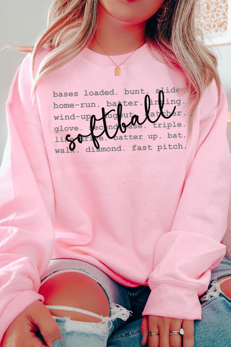 Softball All The Things Unisex NuBlend Crew Sweatshirt Wholesale