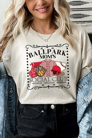Softball Ballpark Moms Social Club Softstyle Adult T-Shirt - Wholesale Accessory Market