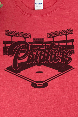 Baseball Diamond Panthers Softstyle Adult T-Shirt - Wholesale Accessory Market