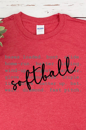 Softball All The Things Softstyle Adult T-Shirt - Wholesale Accessory Market