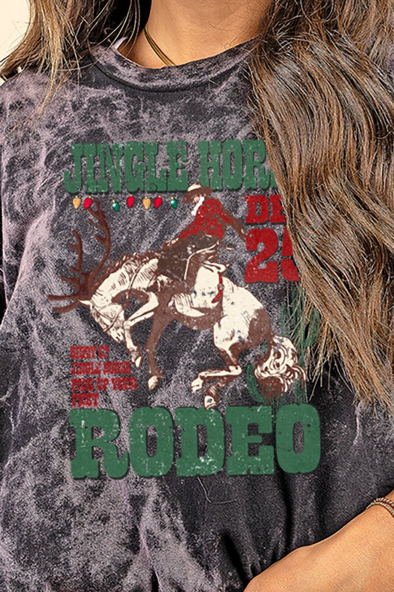 Jackson Rodeo Merch Jingle Horses Rodeo Vintage T-Shirt | Wholesale Accessory Market