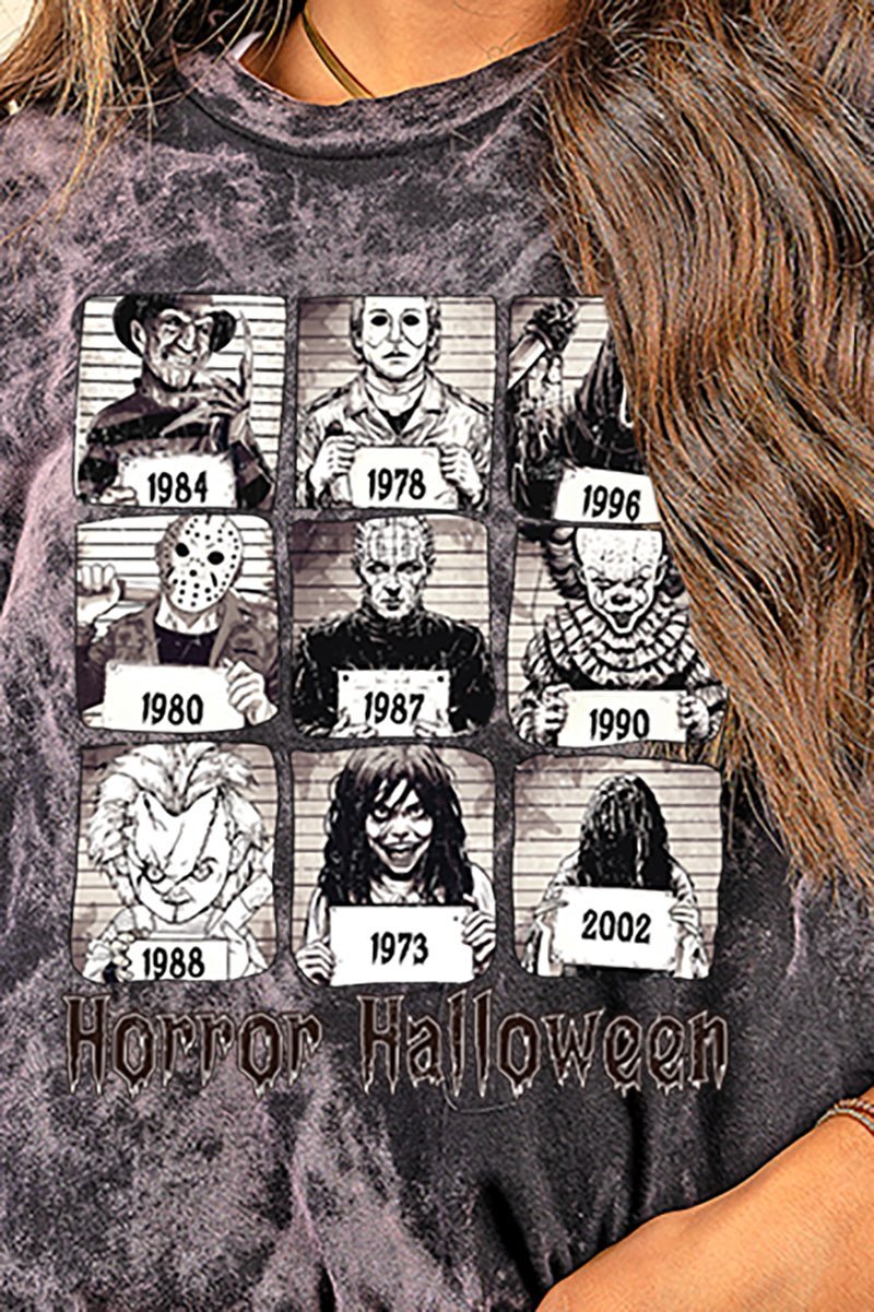 Nedgang spisekammer Tegn et billede Horror Halloween Vintage T-Shirt | Wholesale Accessory Market