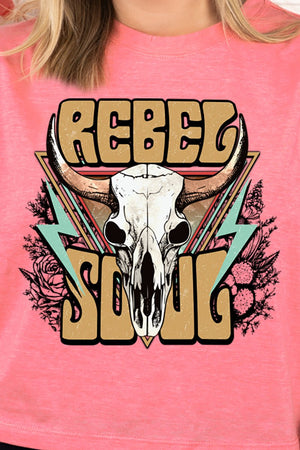 Rebel Soul Steer Women's Soft-Tek Blend Crop T-Shirt - Wholesale Accessory Market