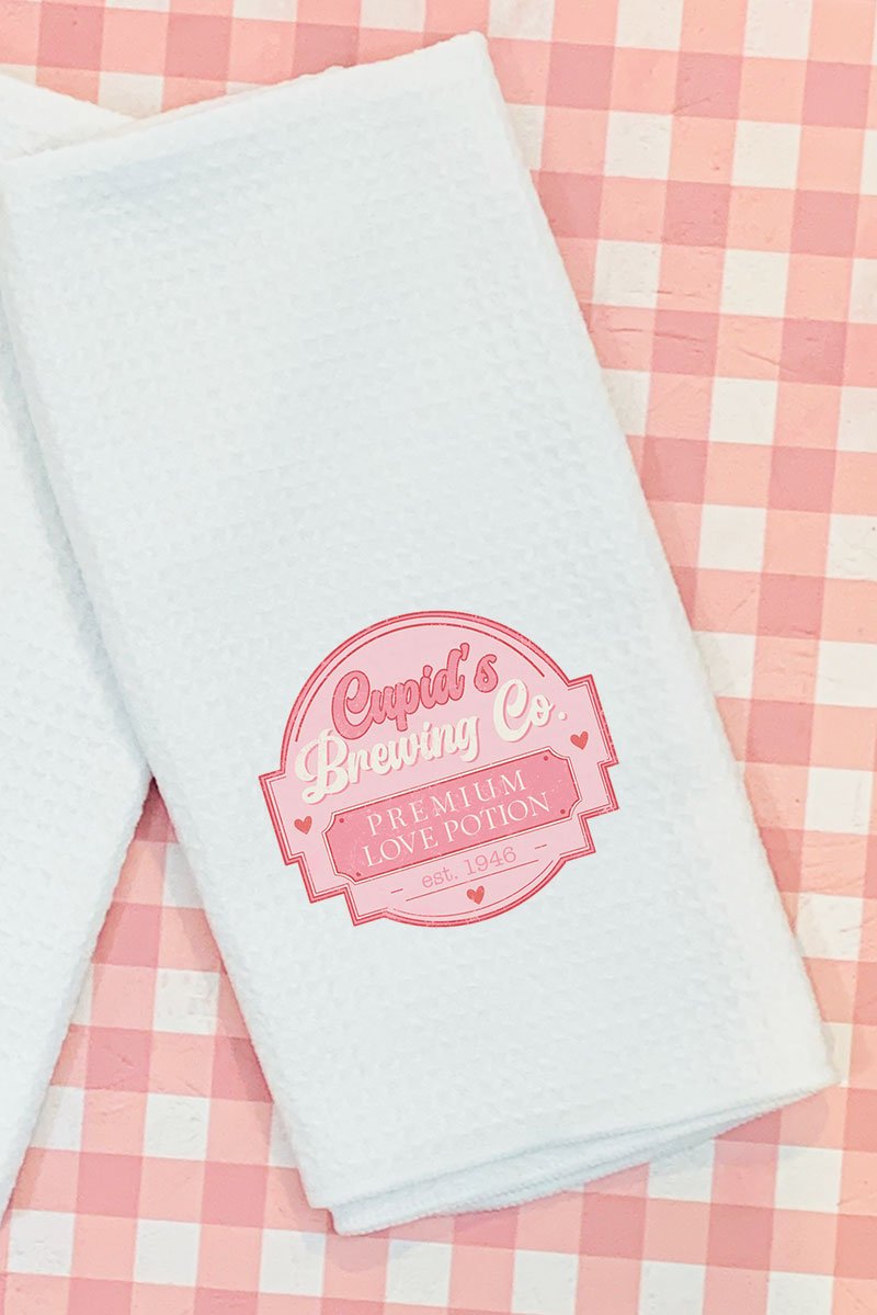 Cupid's Brewing Company Waffle Kitchen Towel - Wholesale Accessory Market