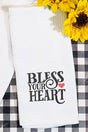 Swirl Bless Your Heart Waffle Kitchen Towel - Wholesale Accessory Market