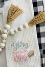 Watercolor Glory To The Newborn King Waffle Kitchen Towel - Wholesale Accessory Market