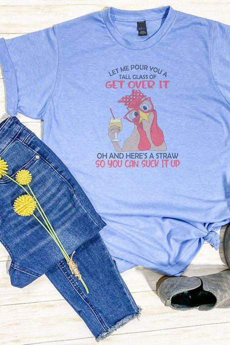 Get Over It Chick Unisex Poly-Rich Blend Tee - Wholesale Accessory Market