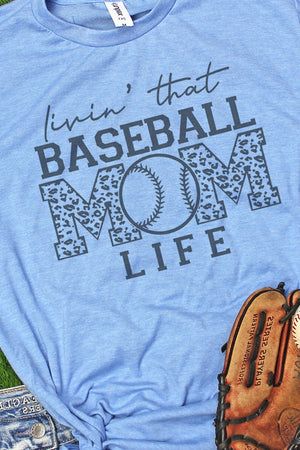 Livin' That Baseball Mom Life Unisex Poly-Rich Blend Tee - Wholesale Accessory Market