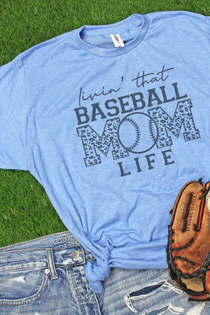 Livin' That Baseball Mom Life Unisex Poly-Rich Blend Tee - Wholesale Accessory Market