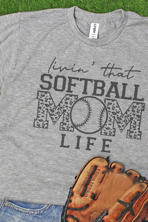 Livin' That Softball Mom Life Unisex Poly-Rich Blend Tee - Wholesale Accessory Market