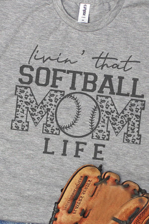 Livin' That Softball Mom Life Unisex Poly-Rich Blend Tee - Wholesale Accessory Market