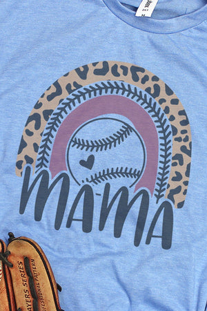 Mama Baseball Rainbow Unisex Poly-Rich Blend Tee - Wholesale Accessory Market