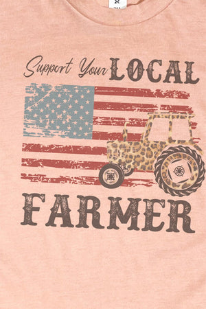 Support Your Local Farmer Unisex Poly-Rich Blend Tee - Wholesale Accessory Market