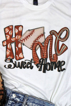 Baseball Home Sweet Home Unisex Poly-Rich Blend Tee - Wholesale Accessory Market