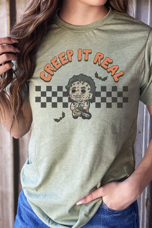 Creep It Real Leatherface Unisex Poly-Rich Blend Tee - Wholesale Accessory Market