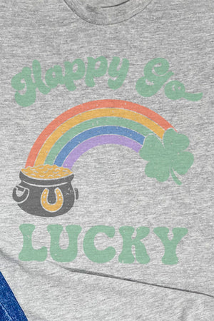 Happy Go Lucky Unisex Poly-Rich Blend Tee - Wholesale Accessory Market