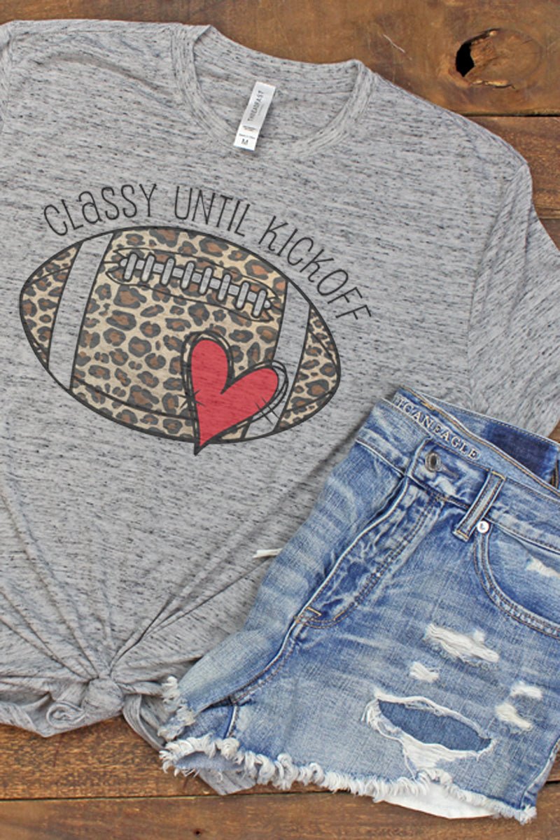 Doodle Football Classy Until Kickoff Blizzard Jersey Short Sleeve T-Shirt - Wholesale Accessory Market