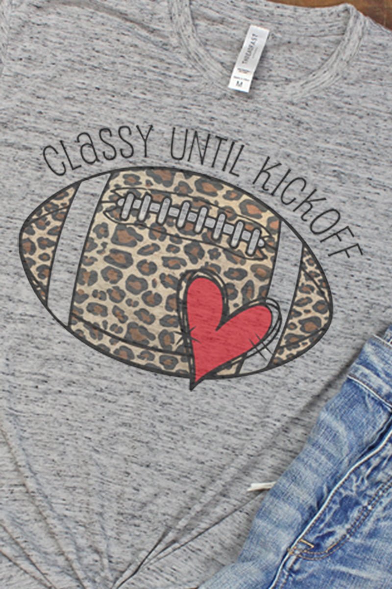 Doodle Football Classy Until Kickoff Blizzard Jersey Short Sleeve T-Shirt - Wholesale Accessory Market