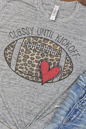 Doodle Football Classy Until Kickoff Blizzard Jersey Short Sleeve T-Shirt - Wholesale Accessory Market