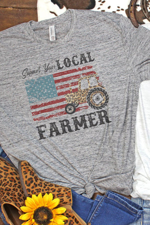 Support Your Local Farmer Blizzard Jersey Short Sleeve T-Shirt - Wholesale Accessory Market