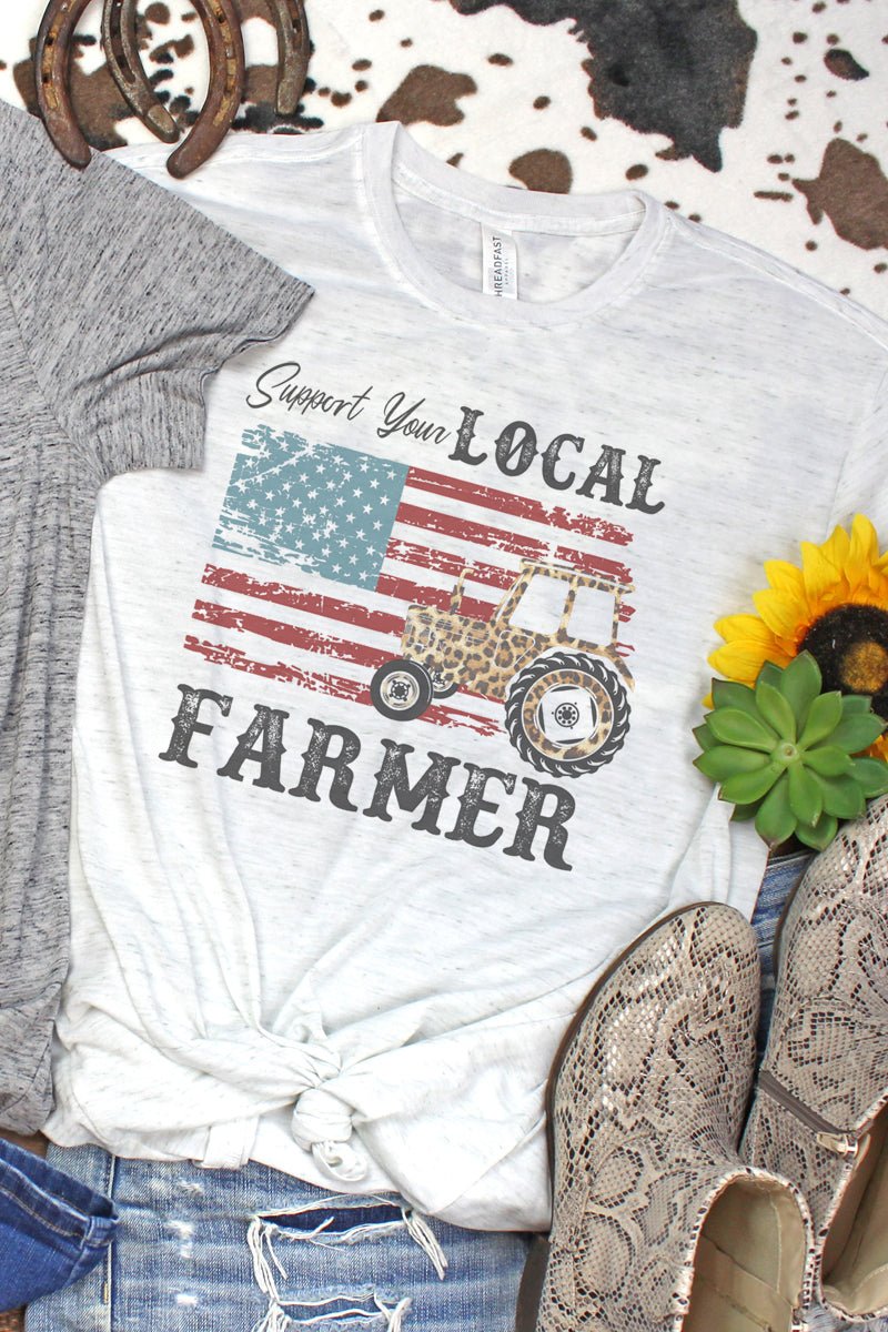 Support Your Local Farmer Blizzard Jersey Short Sleeve T-Shirt - Wholesale Accessory Market