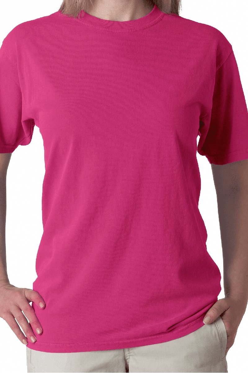 White And Raspberry Color Shirt Raspberry Comfort Colors