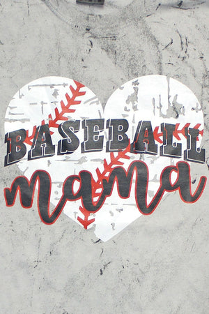 Distressed Heart Baseball Mama Adult Heavyweight Color Blast Tee - Wholesale Accessory Market