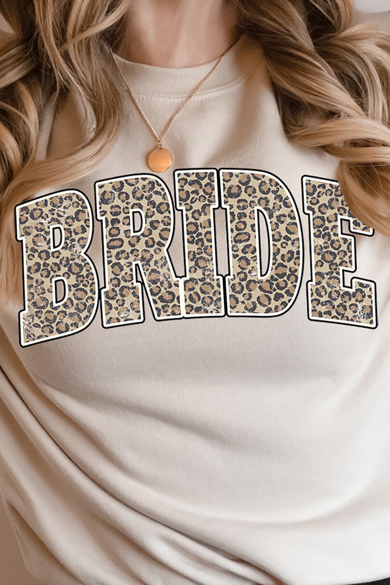 Arched Bride Leopard Heavy-weight Crew Sweatshirt - Wholesale Accessory Market