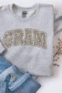 Arched Gram Leopard Heavy-weight Crew Sweatshirt - Wholesale Accessory Market