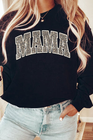 Arched Mama Leopard Heavy-weight Crew Sweatshirt - Wholesale Accessory Market