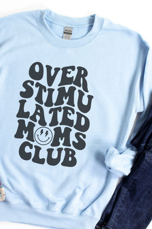 Overstimulated Moms Club Heavy-weight Crew Sweatshirt - Wholesale Accessory Market