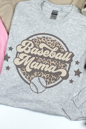 Cheetah Stars Baseball Mama Unisex Dri-Power Long-Sleeve 50/50 Tee - Wholesale Accessory Market